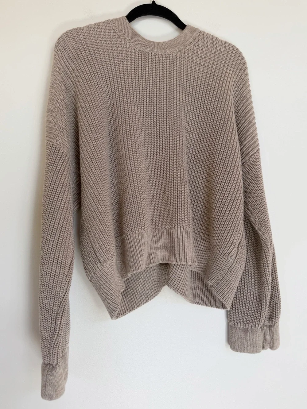 VETTA Capsule Collection 100% Organic Cotton Chunky Cropped Cardigan Sweater